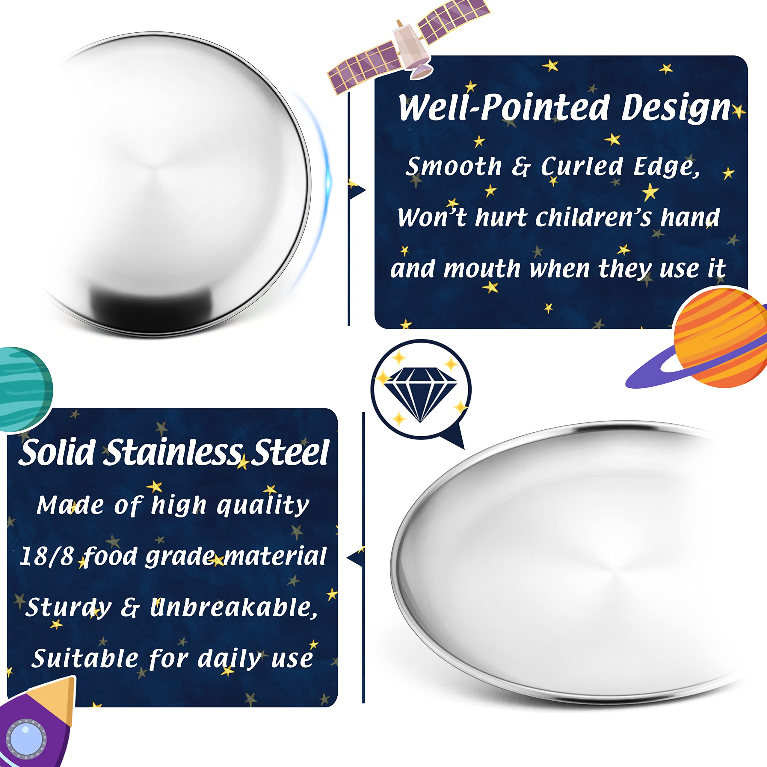 HaWare sturdy, shatterproof plates ideal for outdoor camping and picnics.