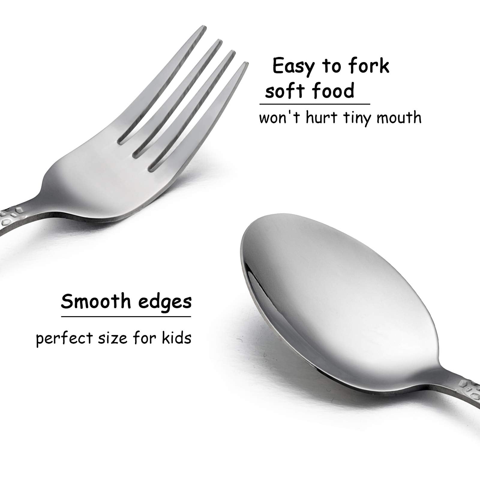 HaWare toddler butter knives 6.2-inch, blunt blade supports safe practice.