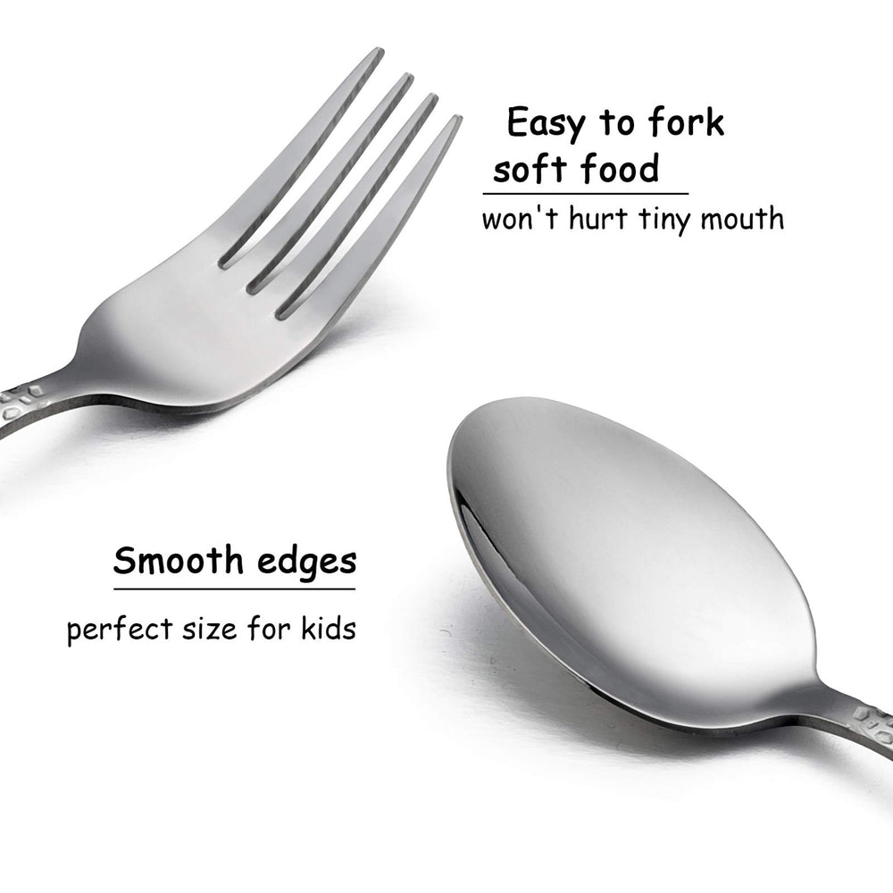 HaWare toddler butter knives 6.2-inch, blunt blade supports safe practice.