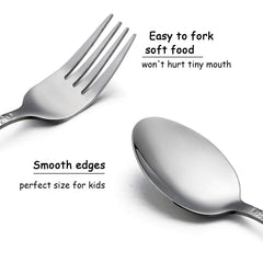 HaWare toddler butter knives 6.2-inch, blunt blade supports safe practice.