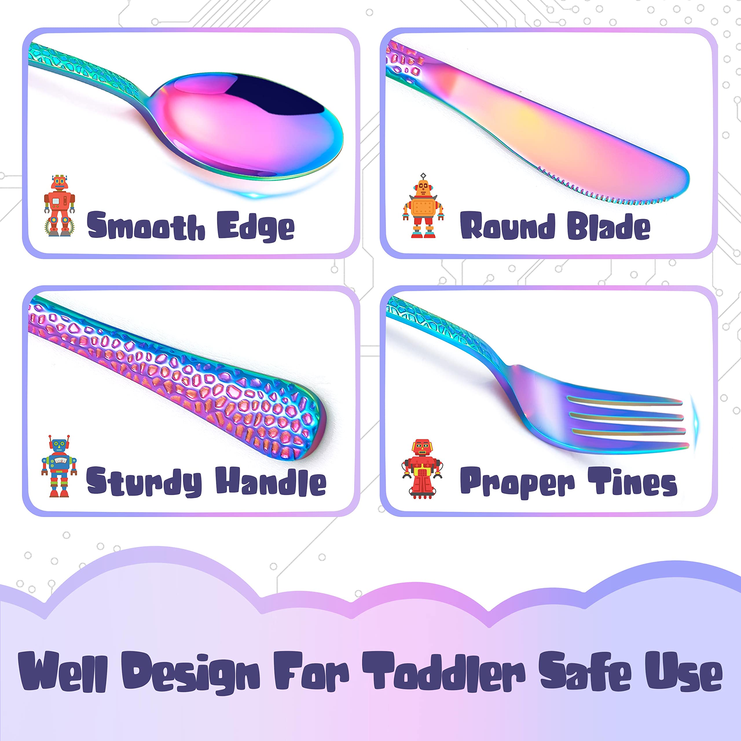 HaWare toddler knives with blunt blades support safe practice.