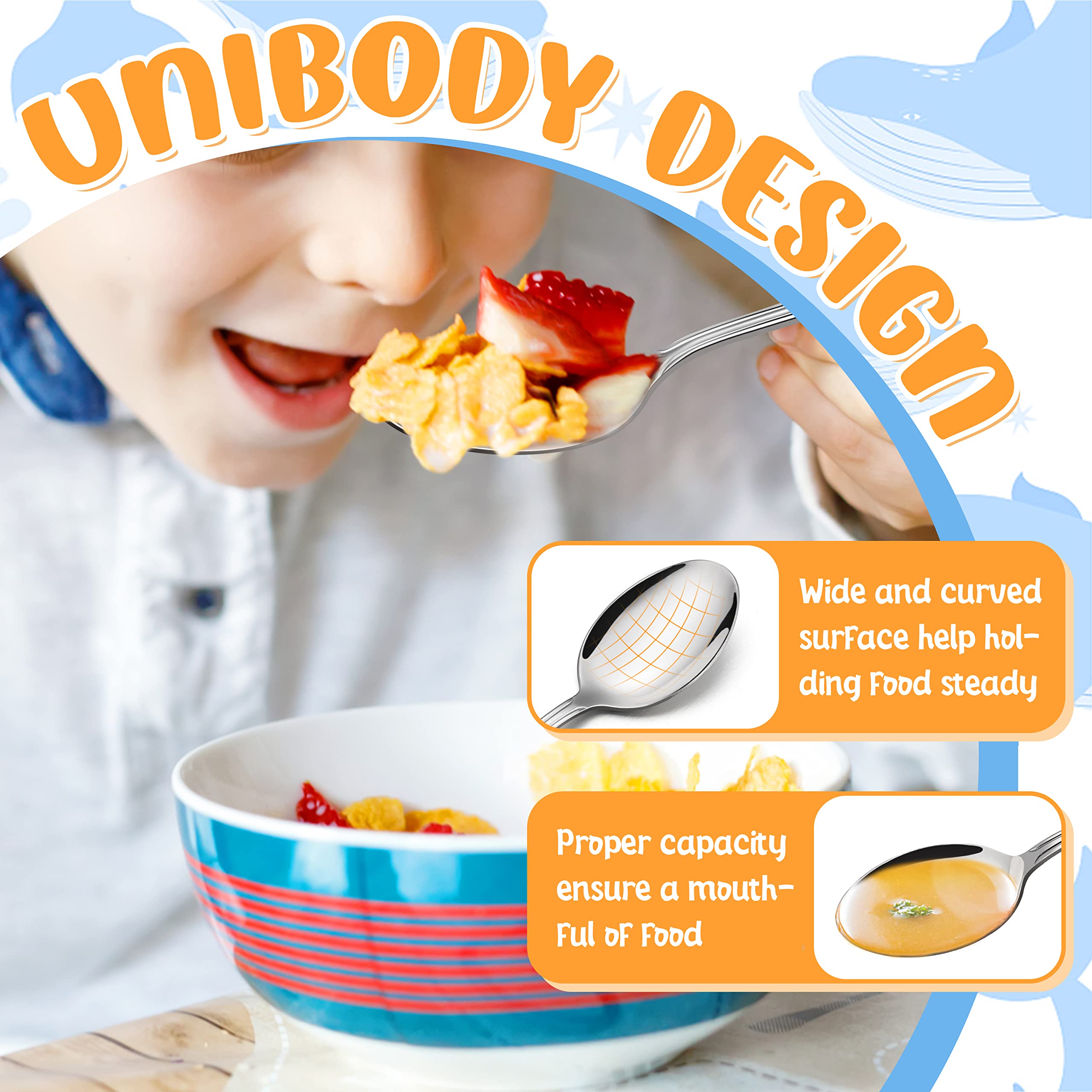 Haware toddler knives feature blunt blades and safe serration for learning to cut.