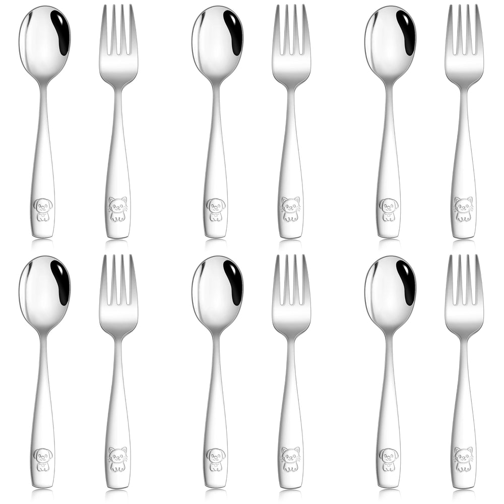 HaWare toddler utensils set packaging front showing compact 12-piece kit for daily meals.