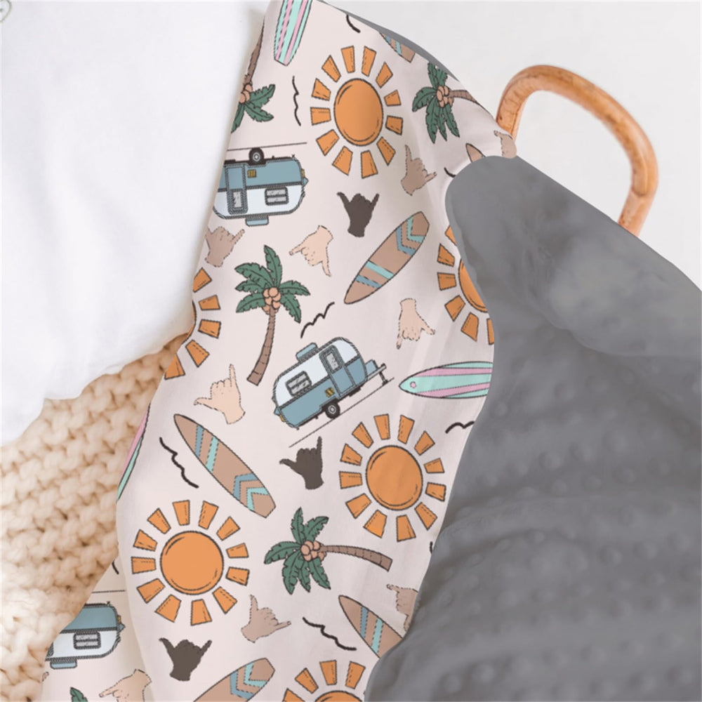 HawSkgFub double-layer swaddle nursery blanket ready for cozy naps