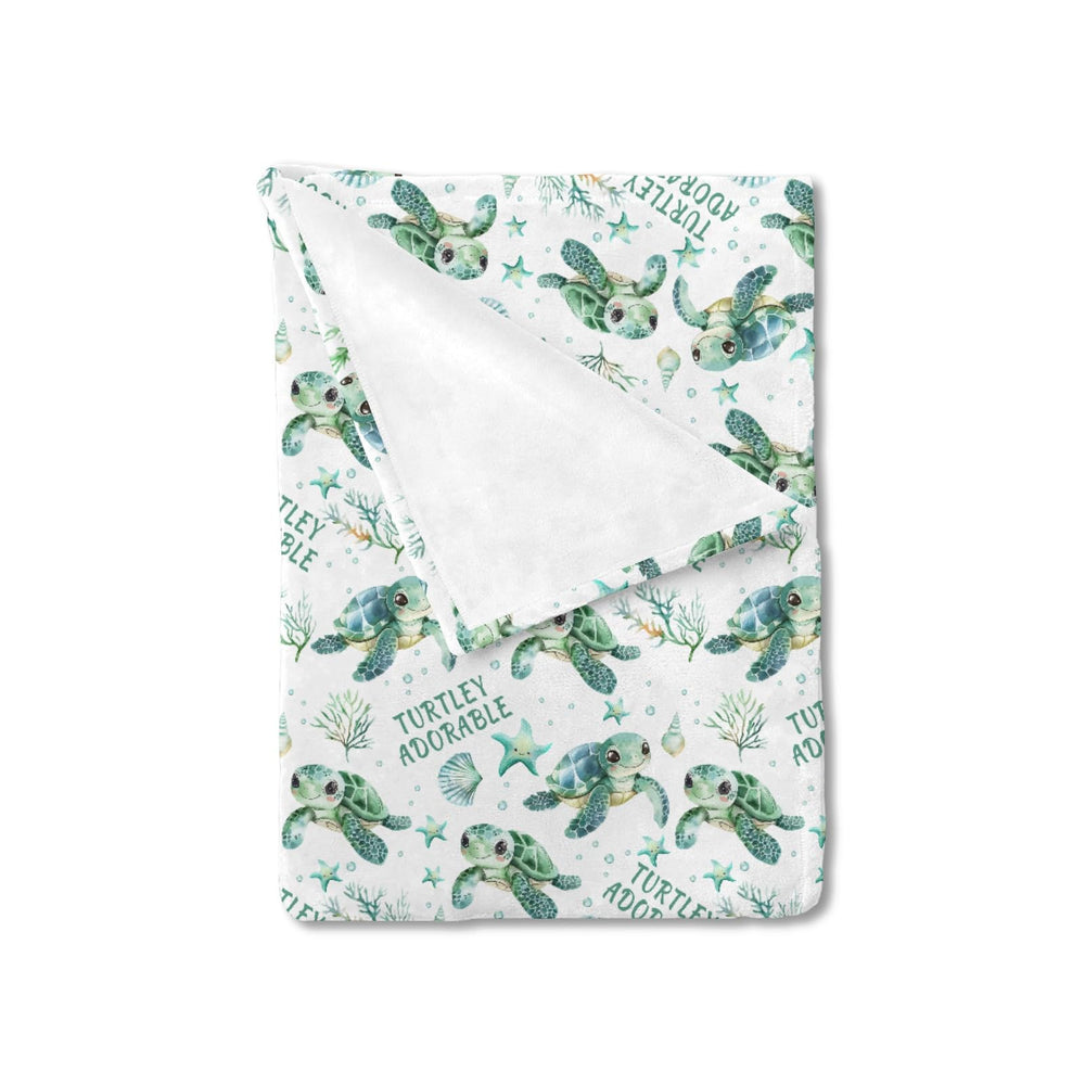 HawSkgFub turtle blanket 30x40 swaddle cozy newborns