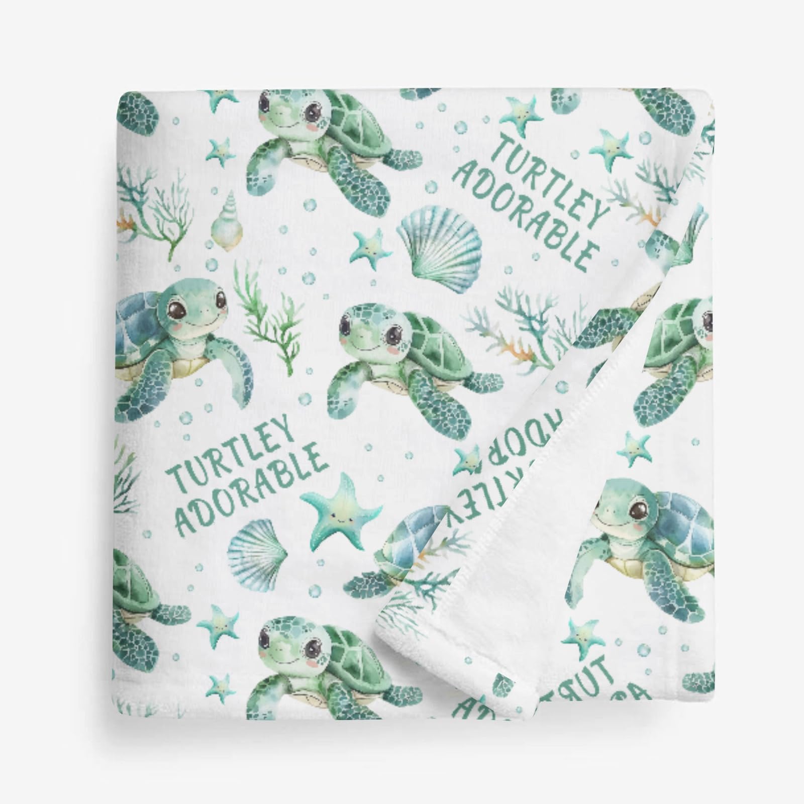 HawSkgFub turtle blanket 40x50 security blanket for toddlers