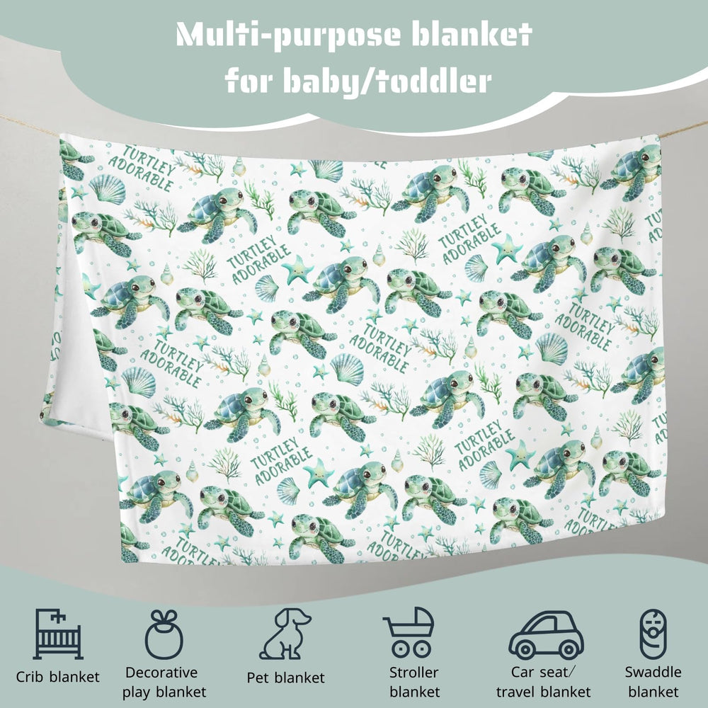 HawSkgFub turtle blanket gift-ready packaging for new parents