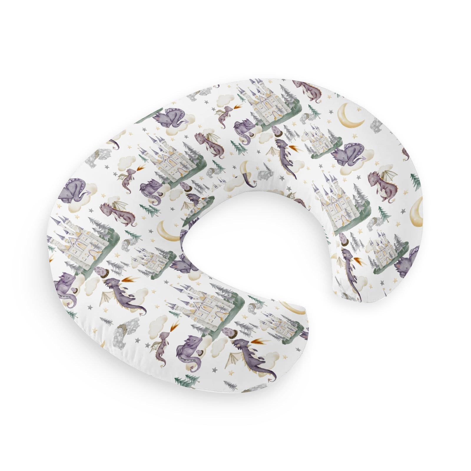 HawSkgFub cute dragon nursing pillow cover for cozy feeding sessions
