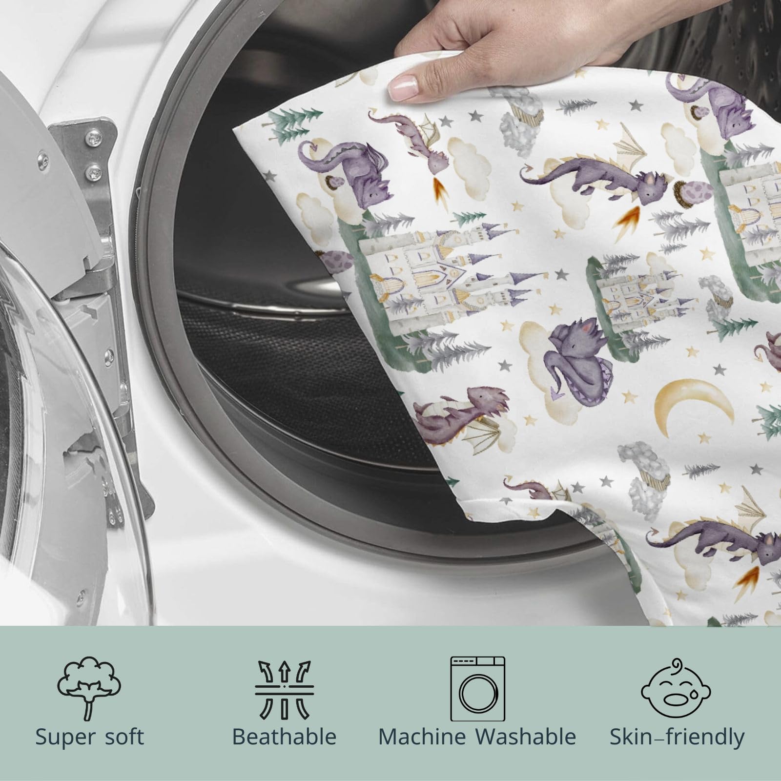 HawSkgFub machine-washable nursing pillowcase simplifies cleanup