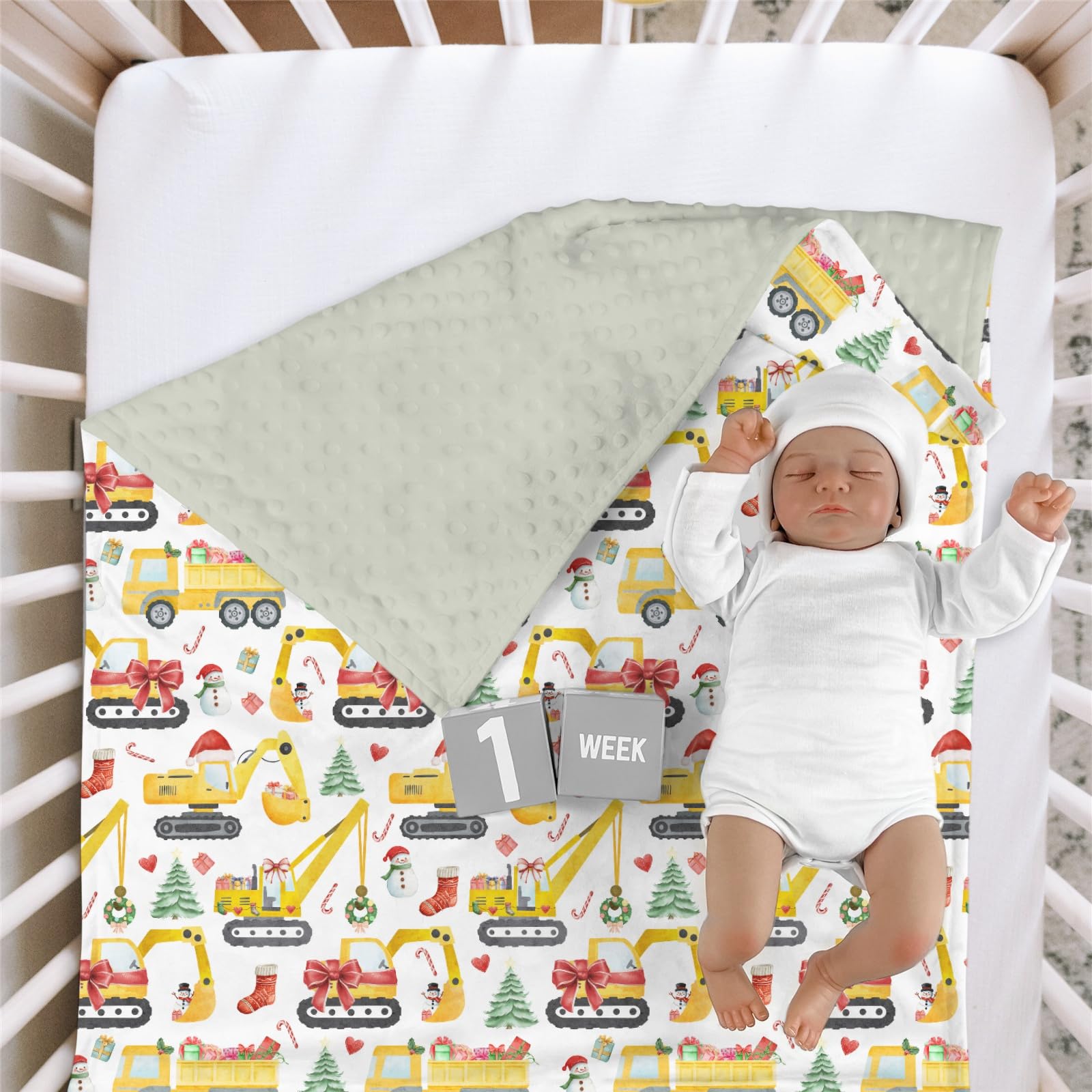 HawSkgFub dotted back mink blanket features playful patterns and gentle plush comfort for nap or cuddle.