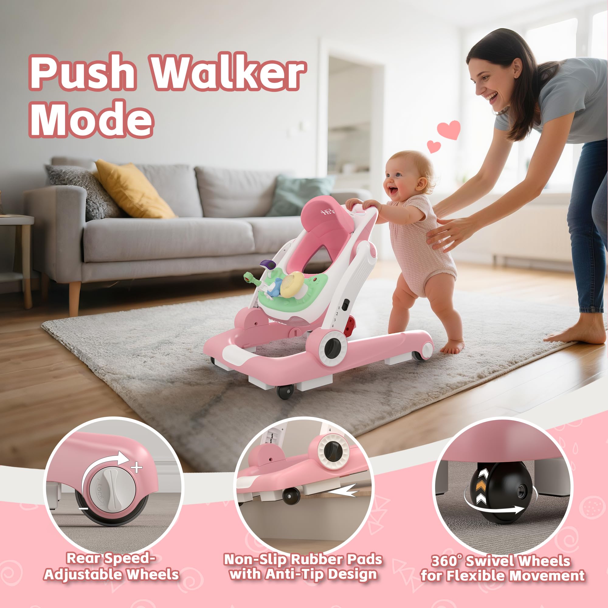 HAWEEK adjustable-height system grows with baby