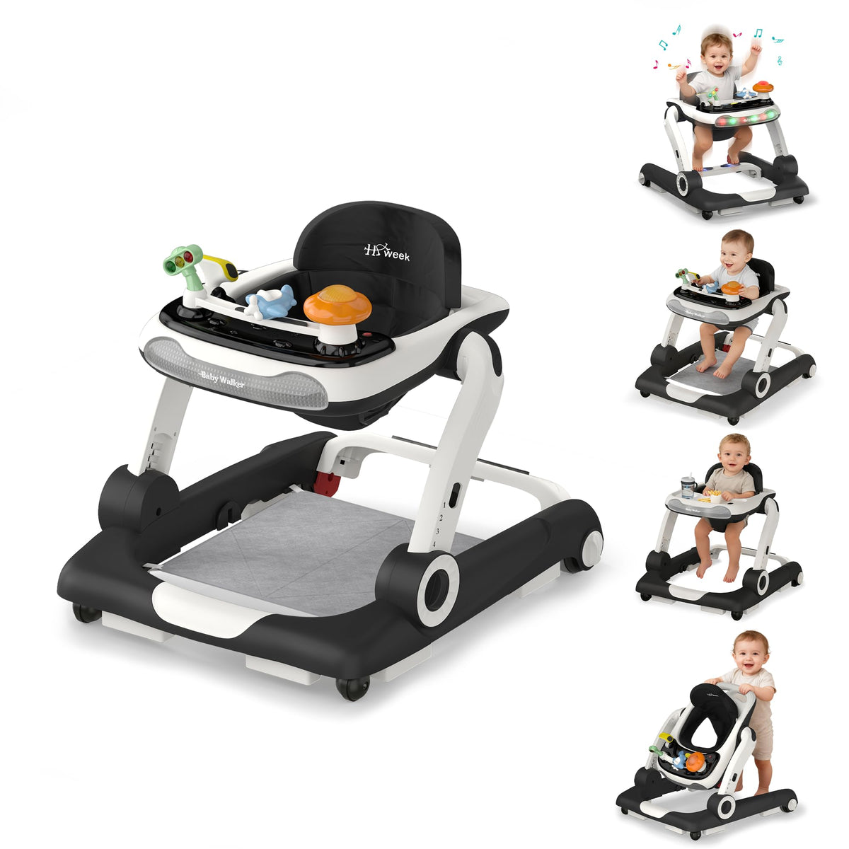 HAWEEK baby-walker-5in1-mode shows five explore modes for growing babies