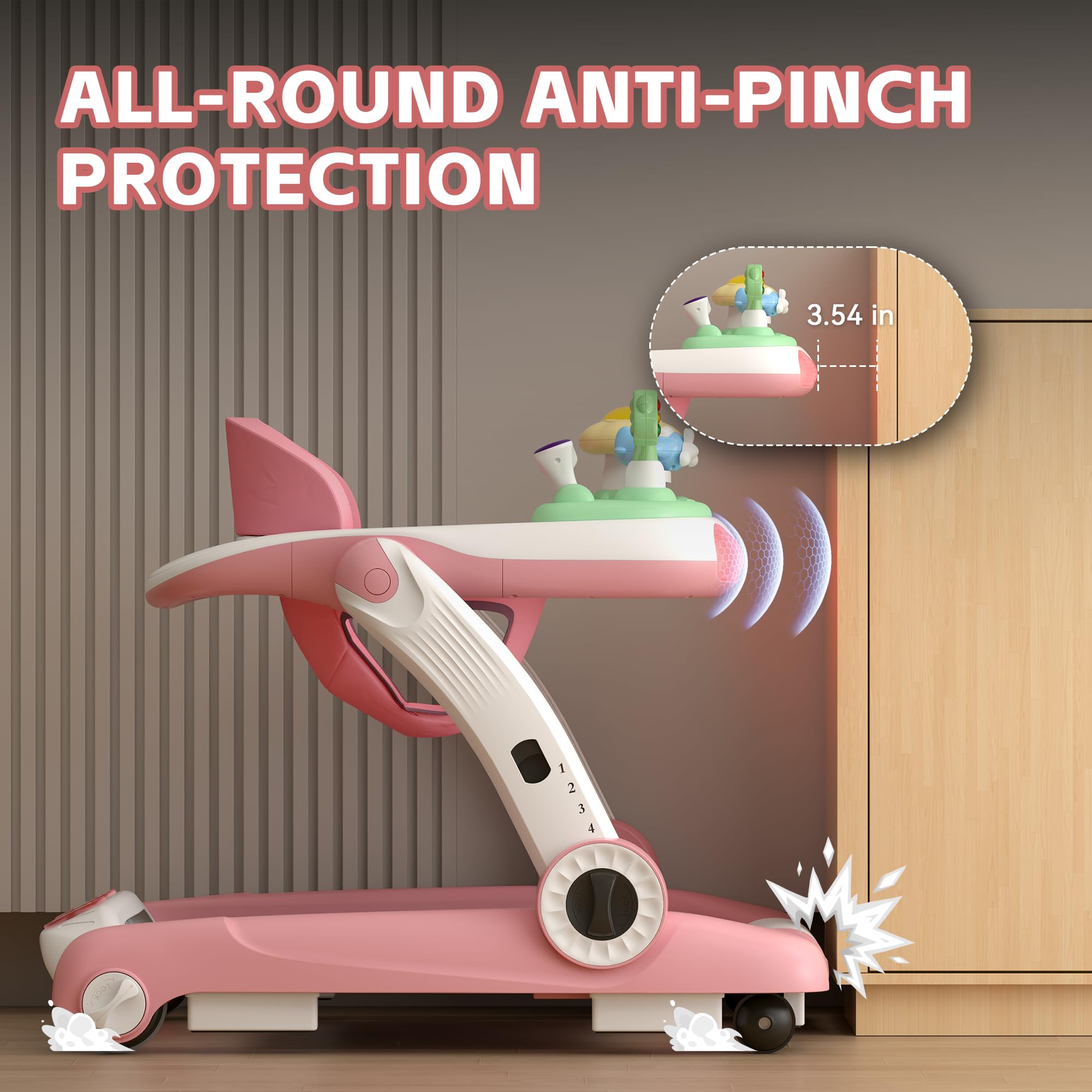 HAWEEK push-walker helps early mobility on flat floors