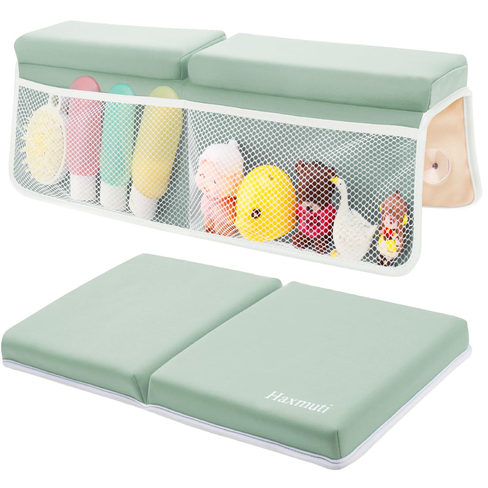 Haxmuti bath kneeler memory foam cushions for comfortable bath-time support.