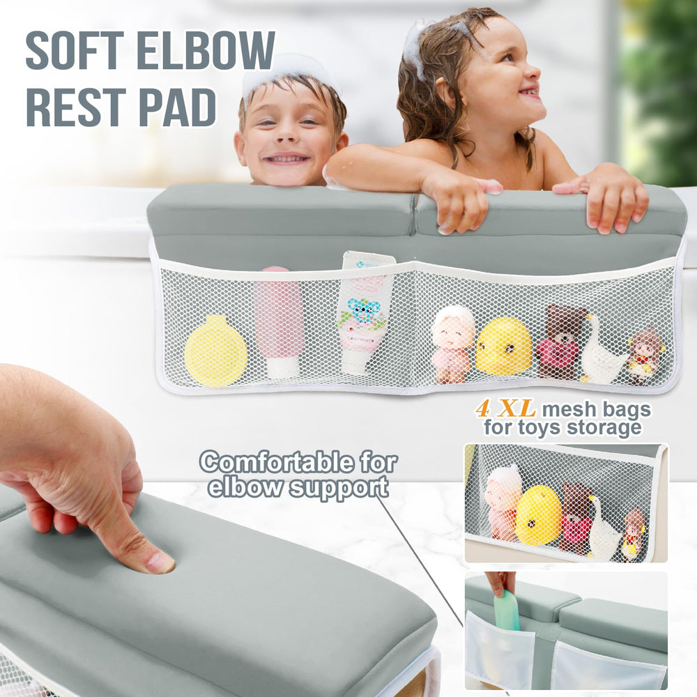 Haxmuti non-slip knee base keeps pads in place on wet tub floors