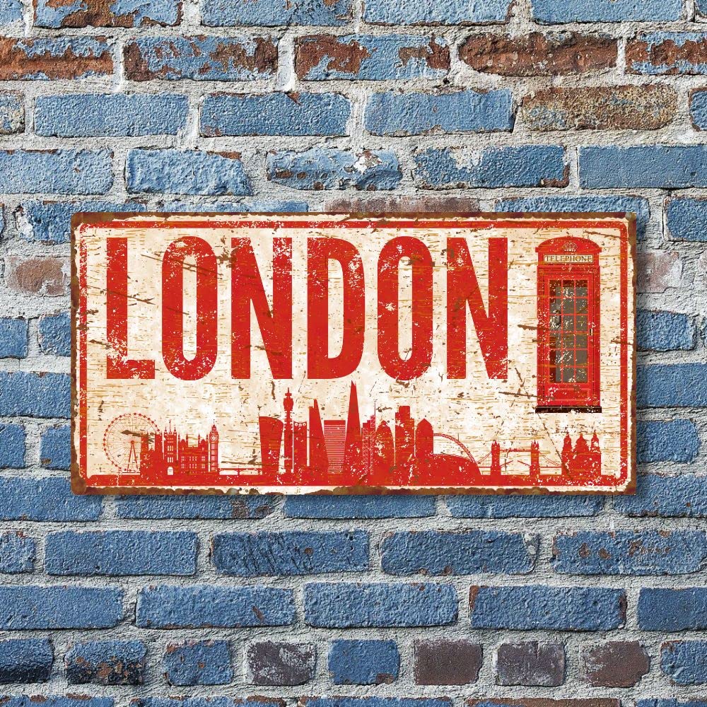 Hayg Equipment London City wall decor sign UV-printed, fade-resistant finish for long-lasting display.