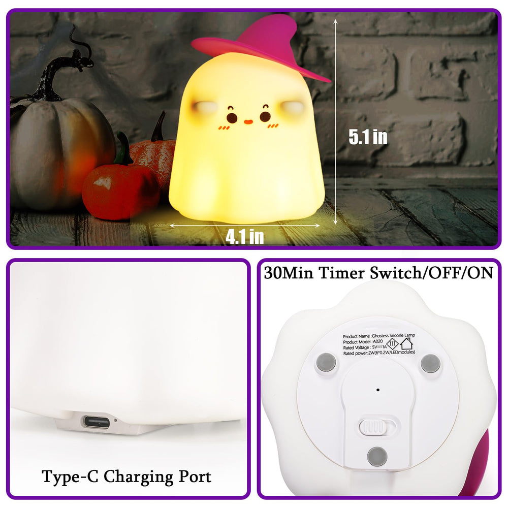 Hbaushun Christmas Night Light Soft Silicone, pinchable and durable for play
