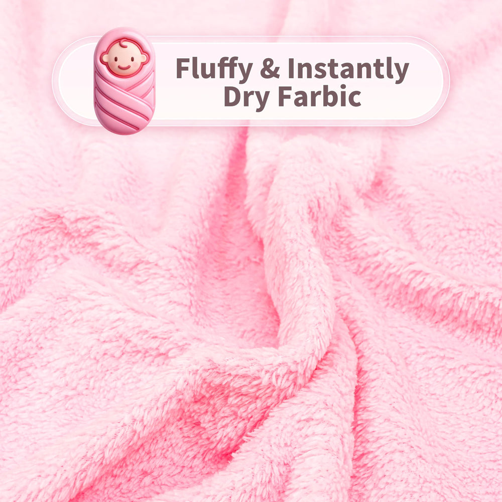 HBHLFZ baby towel set with hooded towels and face towels for complete bath time