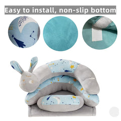 HbJoAixi detachable caterpillar playmat encourages grasping and interactive play