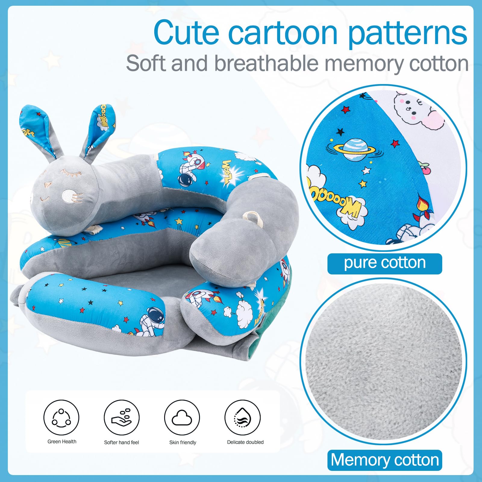 HbJoAixi seated support pillow in use during playtime