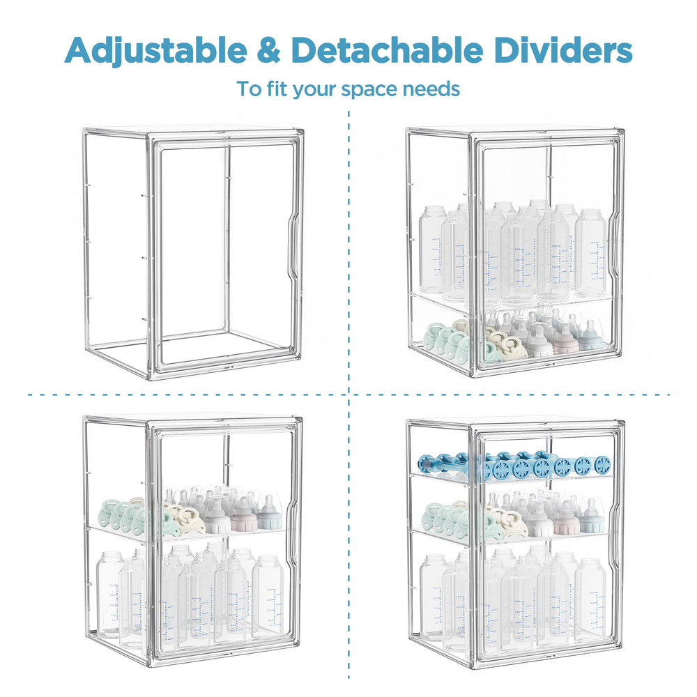 HBlife compact countertop storage saves space while organizing feeding essentials