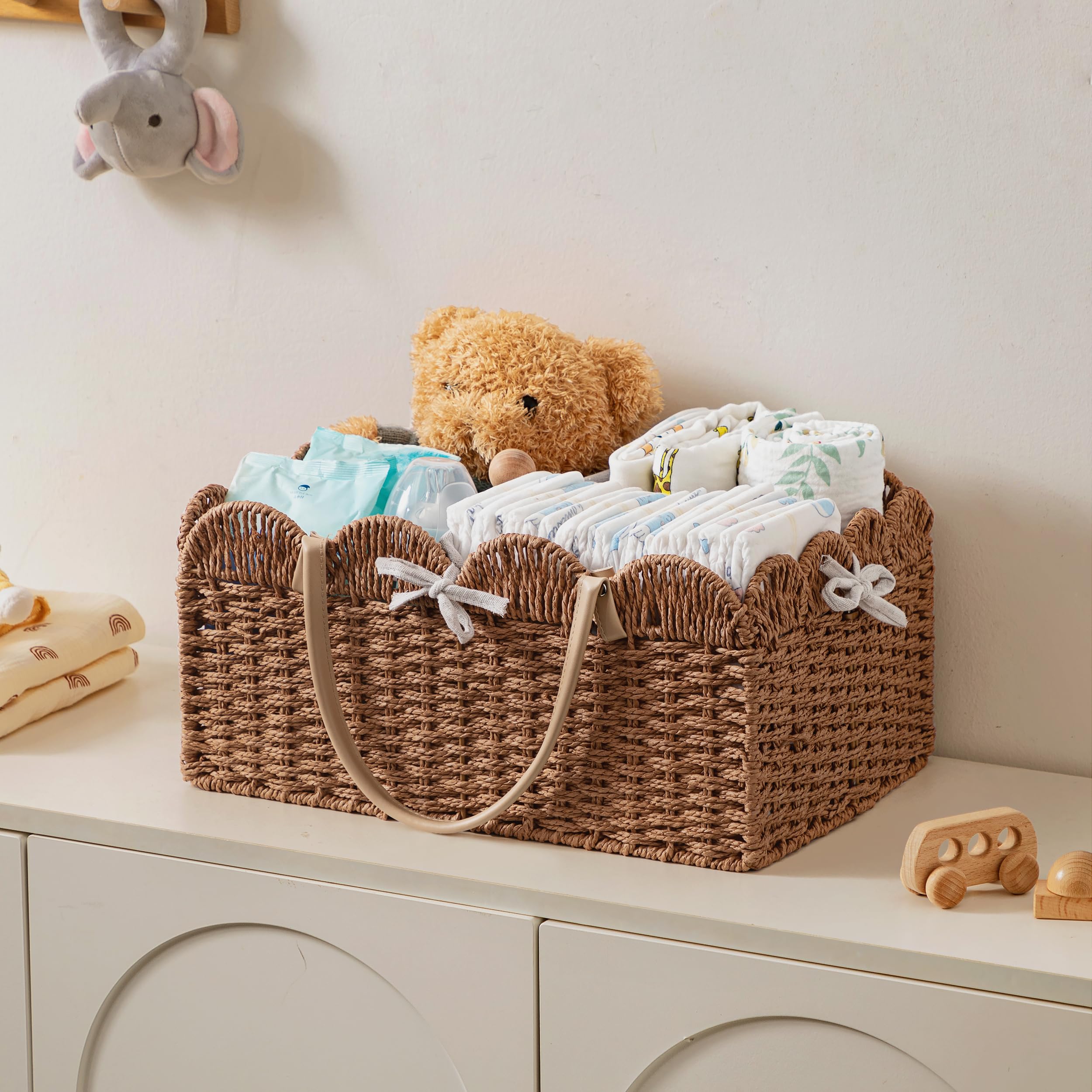 HBlife baby storage essentials illustrates organized nursery organization