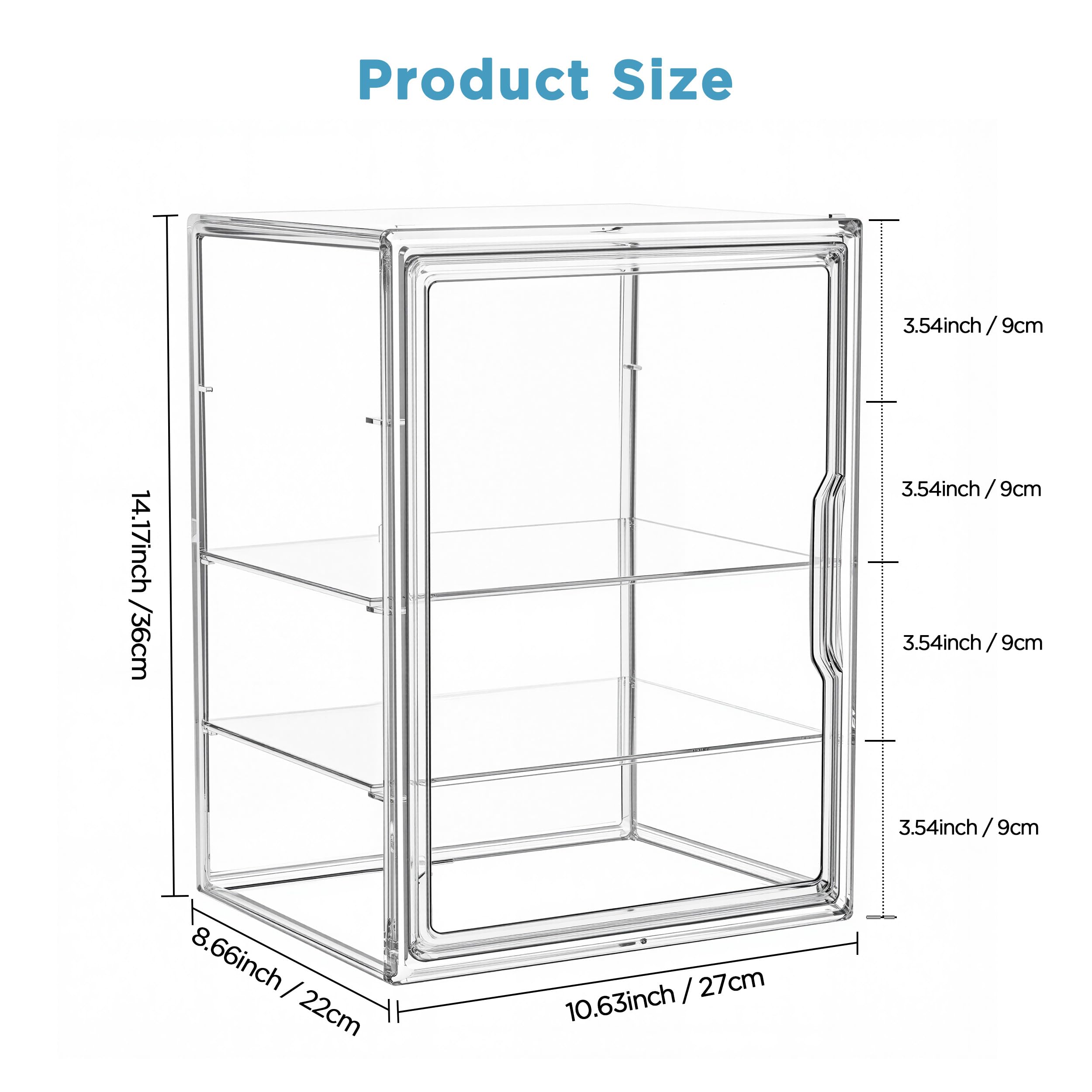 HBlife magnetic door close-up highlights dust-free quick access for bottles