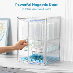 HBlife removable dividers showcase flexible organization for different bottle sizes