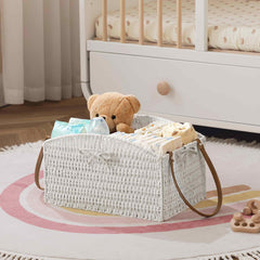 HBlife diaper caddy elegant-curves adds soft organic charm to any nursery space.