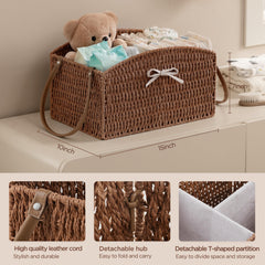 HBlife diaper caddy features a metal inner frame for durability.