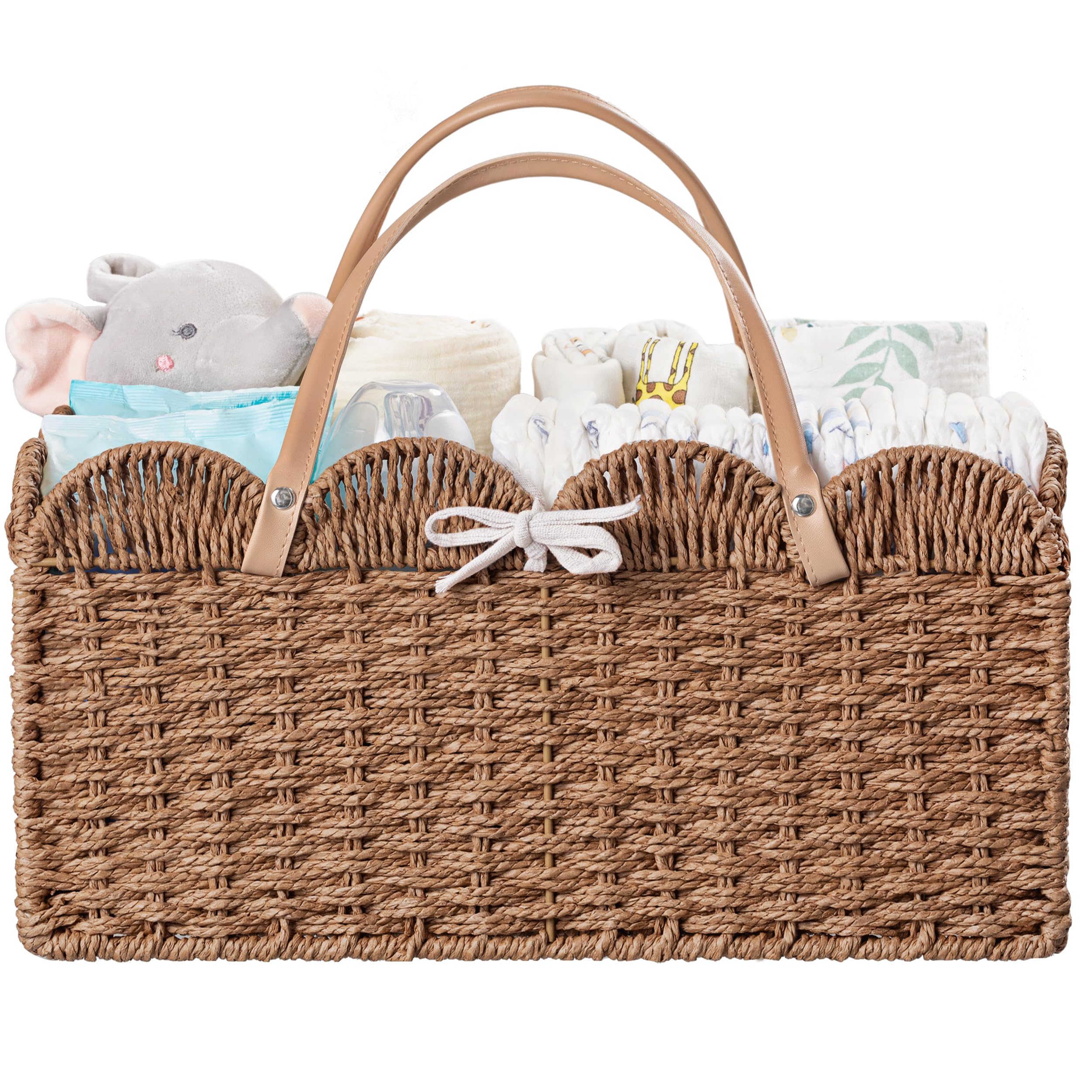HBlife diaper caddy with removable divider for quick diaper changes.