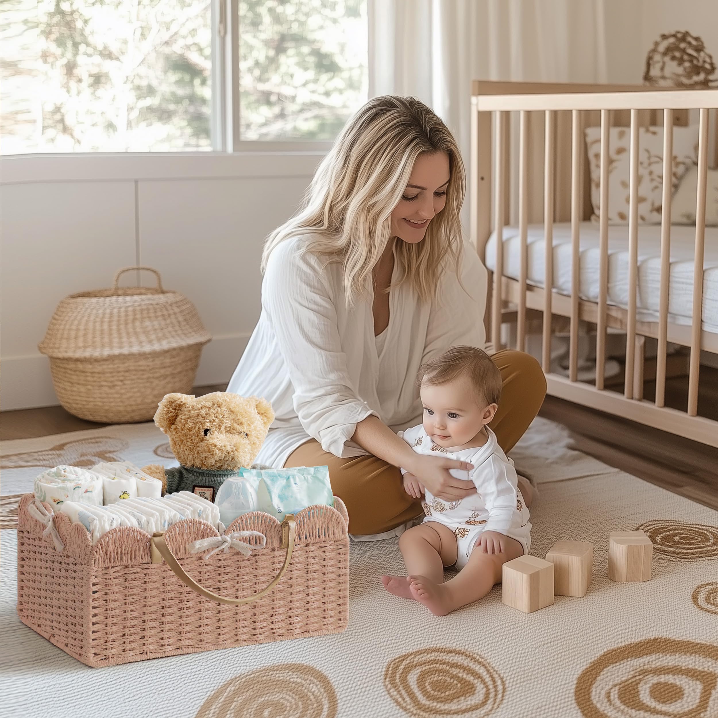 HBlife nursery organizer in car or stroller setup for easy access