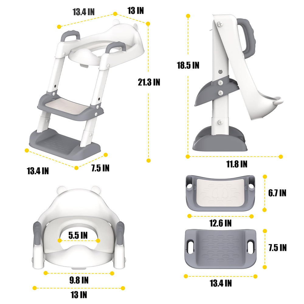 HBTower Potty Seat soft cushion offers comfortable seating during training.