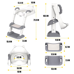 HBTower Potty Seat soft cushion offers comfortable seating during training.