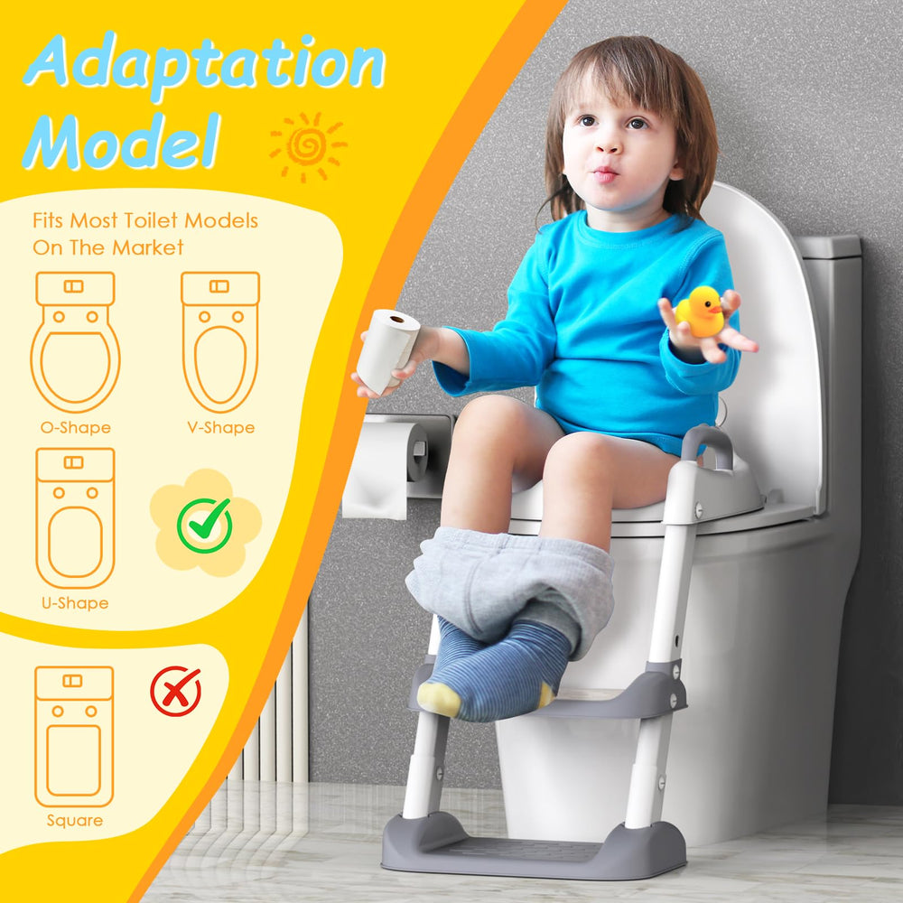 HBTower Potty Seat universal-fit confirms compatibility with most toilets.