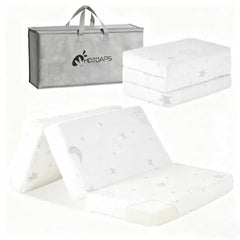 HDJOAPS pack and play mattress 38x26 tri-fold for easy travel and storage