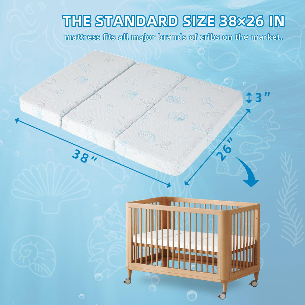 HDJOAPS tri-fold mattress compact design for easy storage
