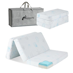 HDJOAPS Pack and Play Mattress folded for travel with included bag