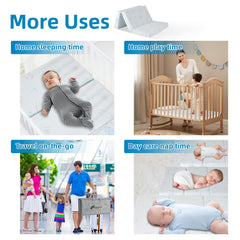 HDJOAPS pack n play mattress soft breathable cover close up