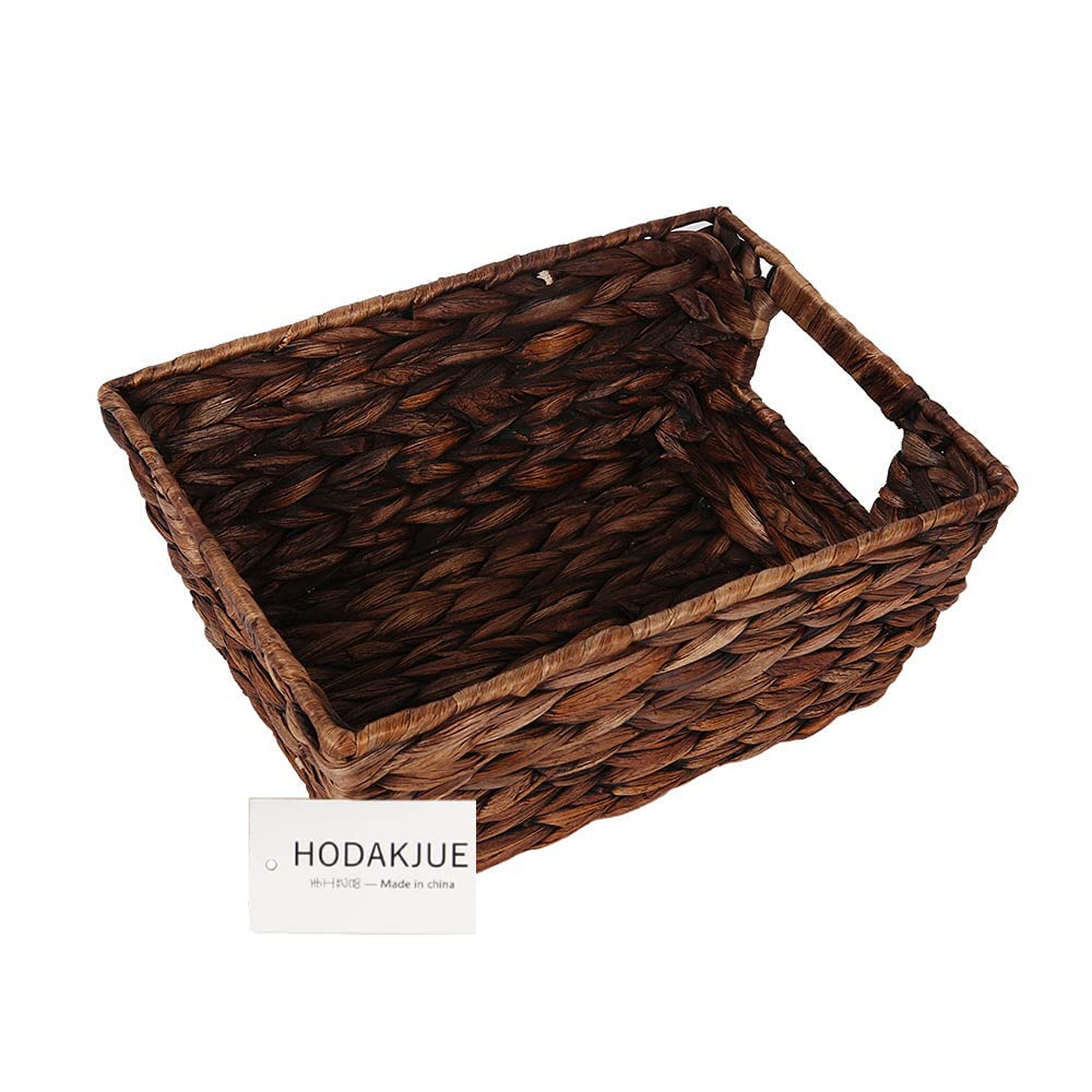 HDKJ small storage basket with metal frame preserves shape during daily use.