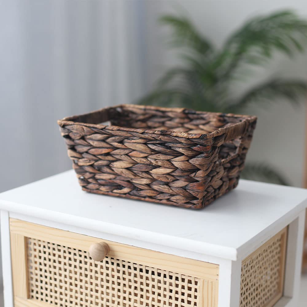 HDKJ small storage basket handwoven craftsmanship adds natural texture and sturdy feel.