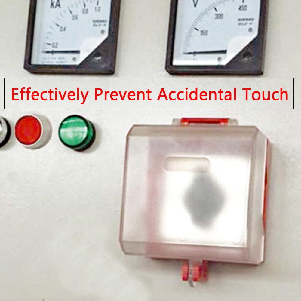 Hdtyyln emergency-stop-button-cover dustproof coating protects switches in dusty environments