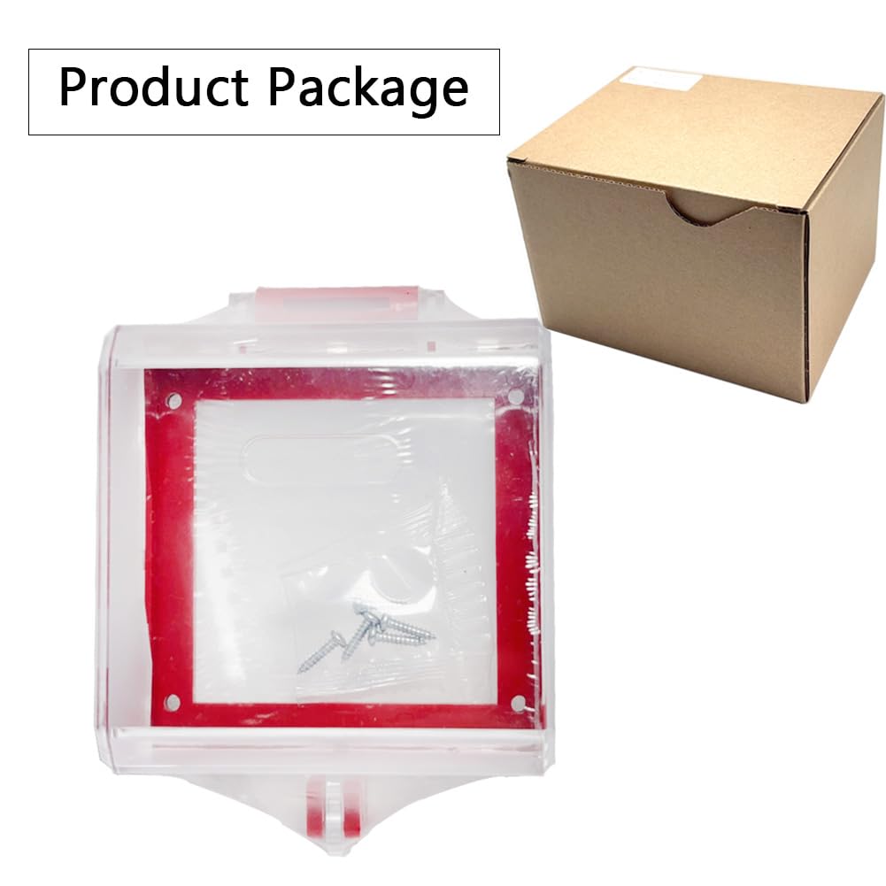 Hdtyyln emergency-stop-button-cover lock-hole design enables secure mounting