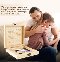 HDUYFYD Miscarriage Memorial Box ultrasound photo slot for precious mementos.