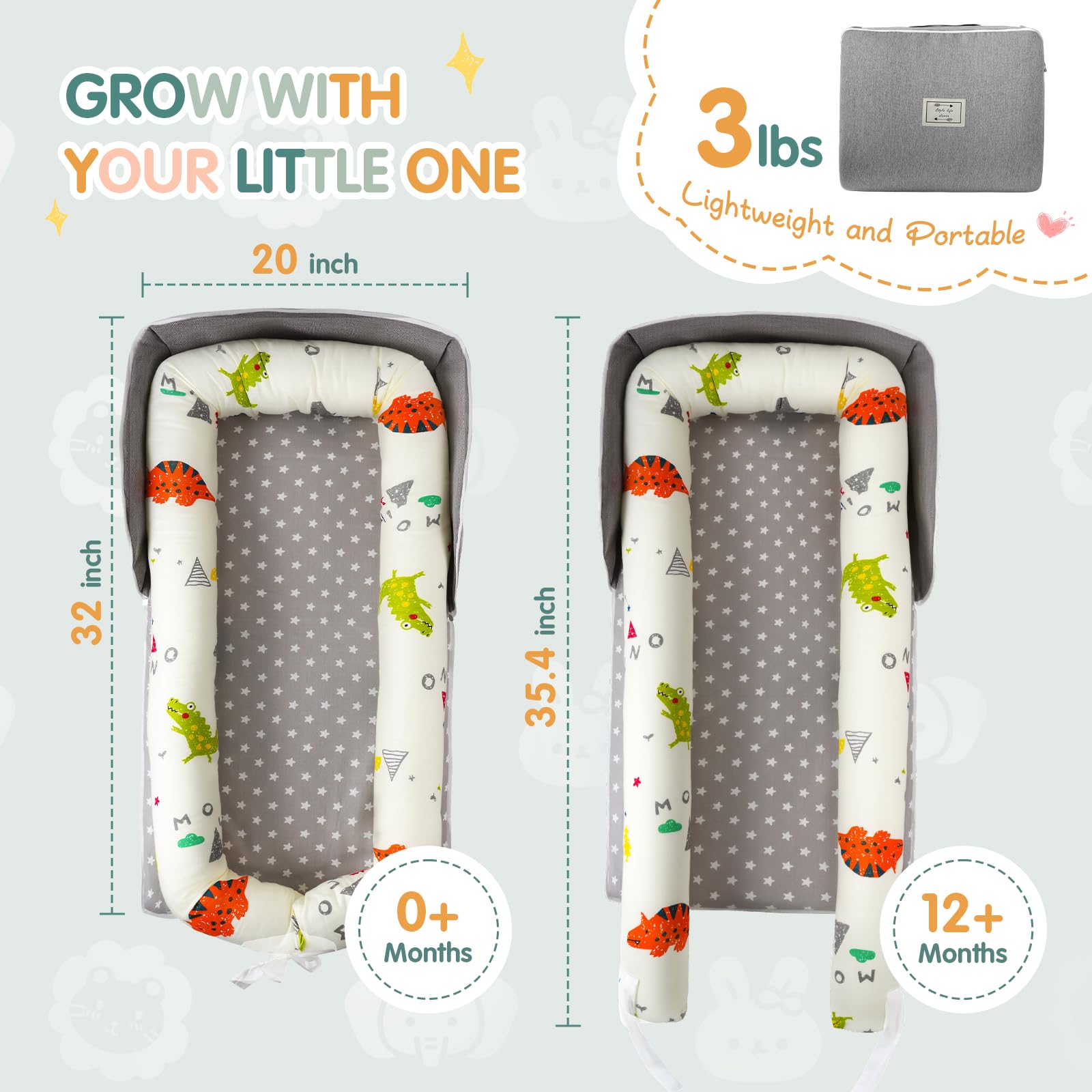 HDUYFYD removable cover with smooth zipper for easy cleaning