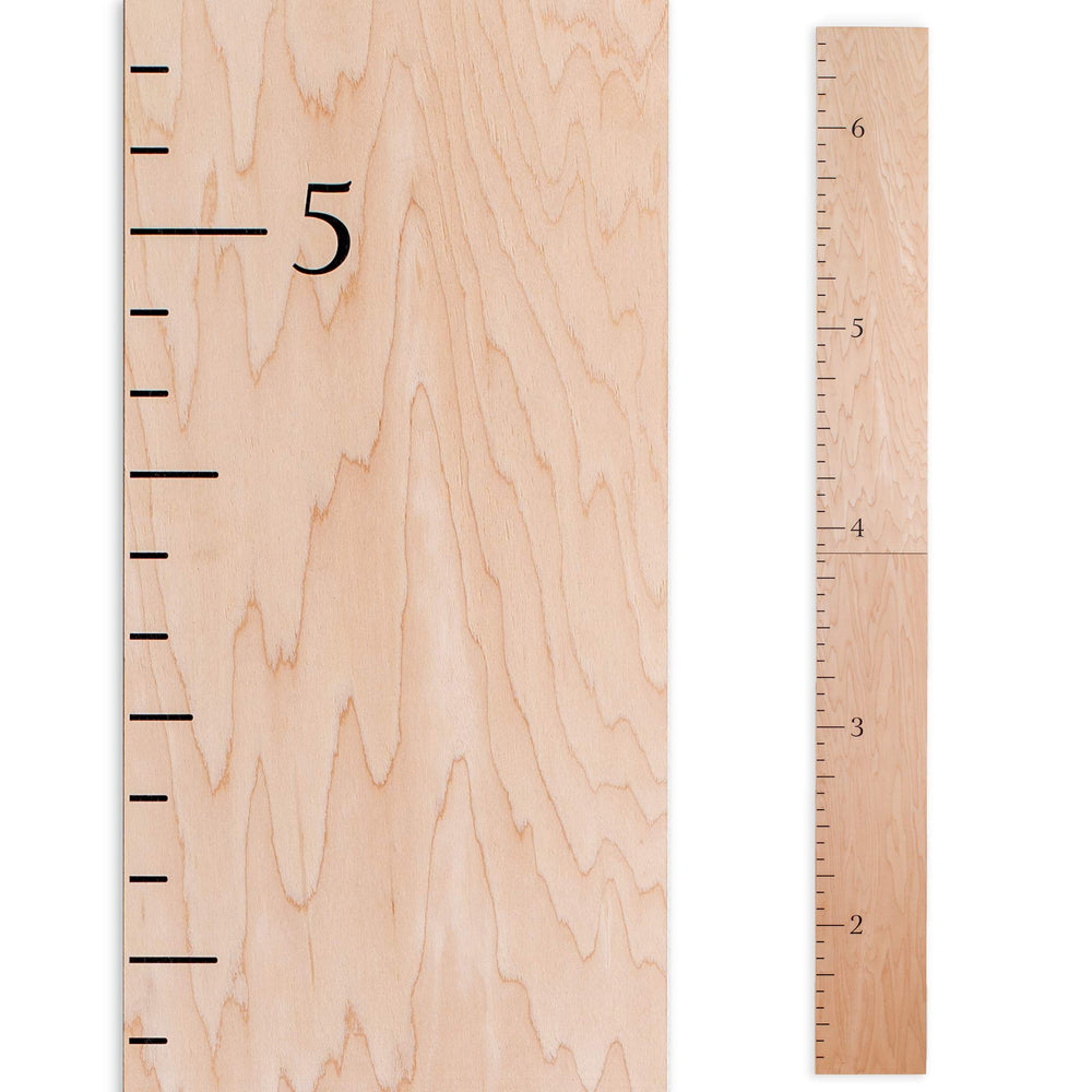 Headwaters Studio 63x6.7 inch chart measures growing heights with style.