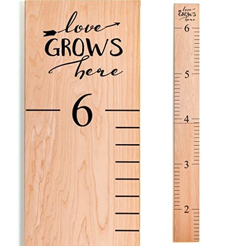 Headwaters Studio growth chart 63-inch natural panel for home growth tracking