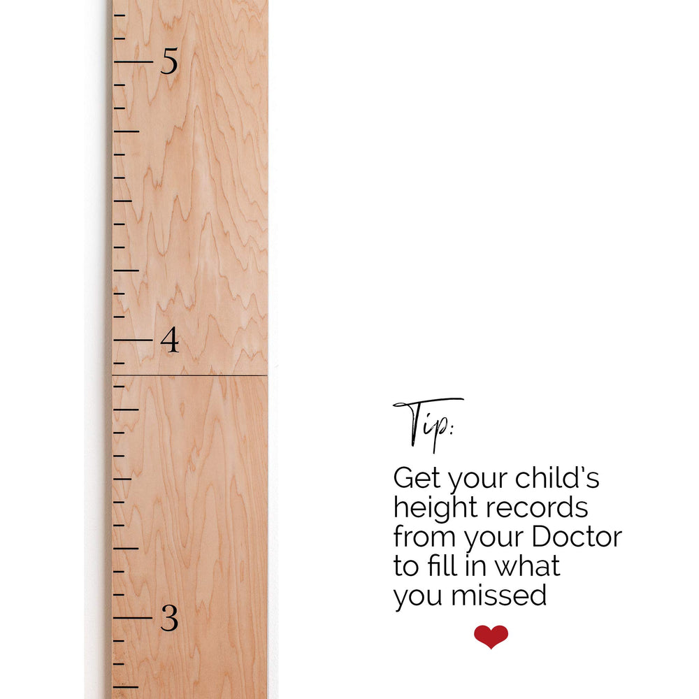 Headwaters Studio modern natural design growth chart complements contemporary rooms.