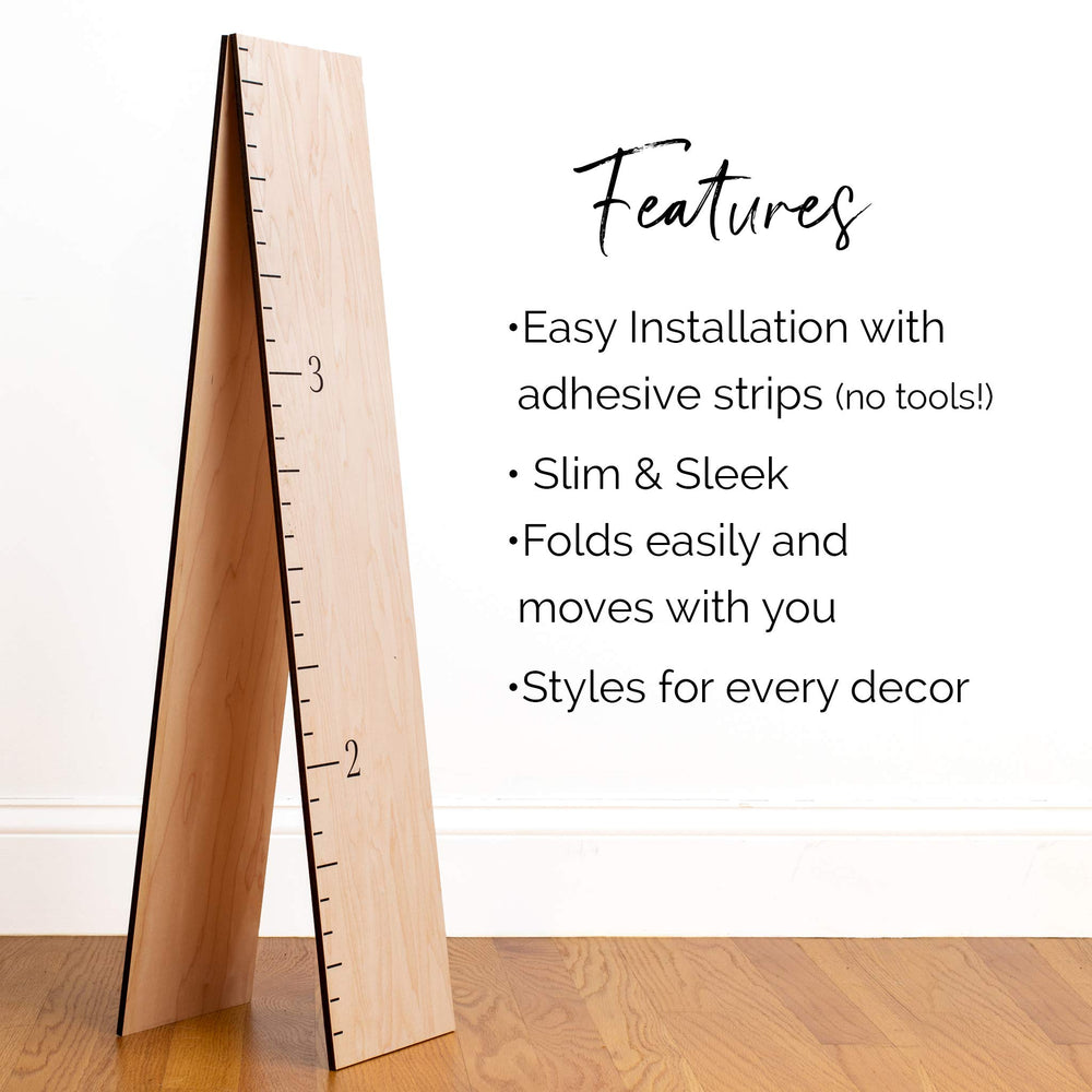 Headwaters Studio sustainable USA-made growth chart supports local craftsmanship.
