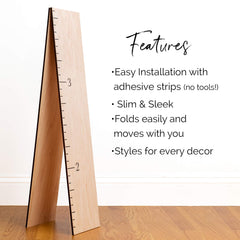 Headwaters Studio sustainable USA-made growth chart supports local craftsmanship.